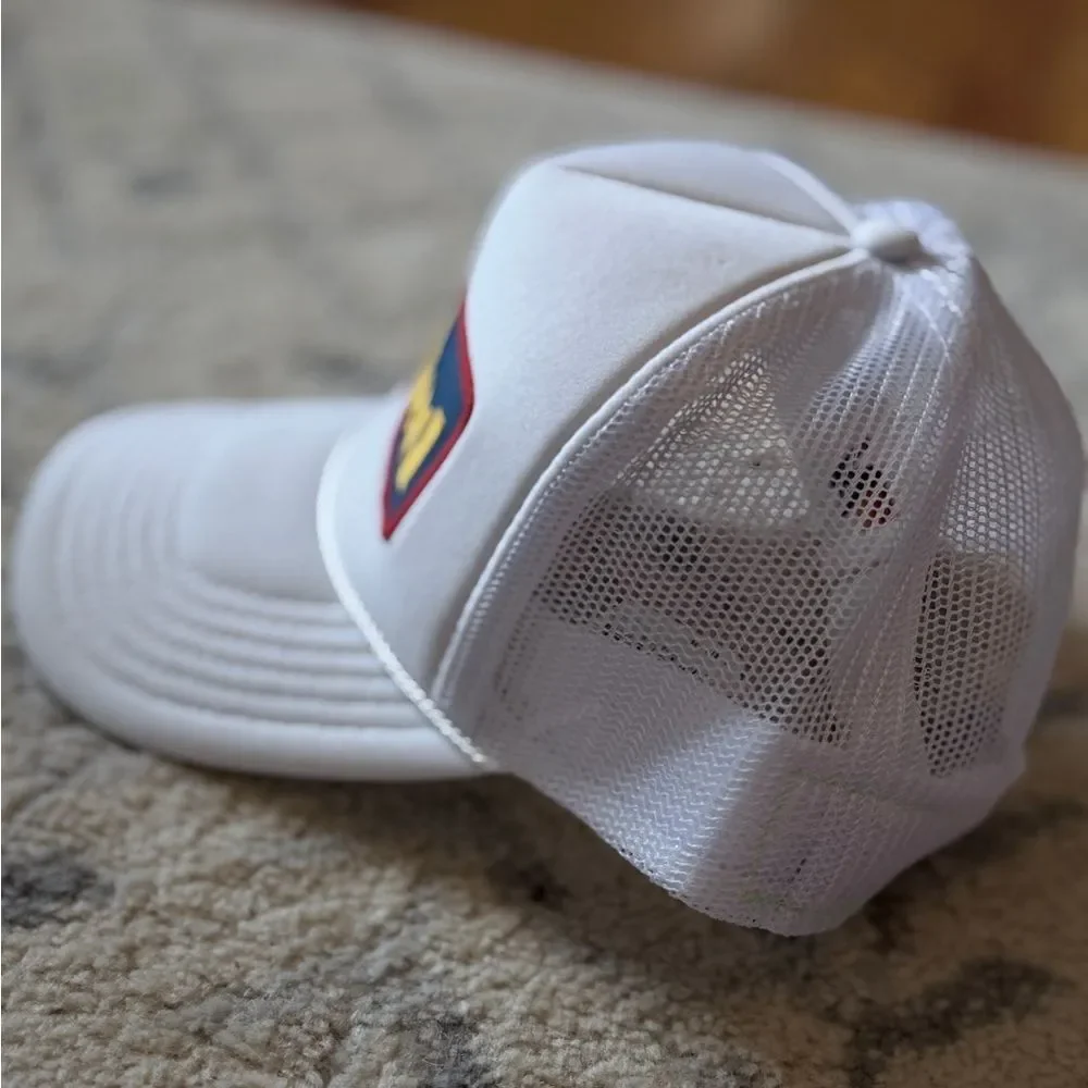 Aviator Nation White Trucker Stocked Hat